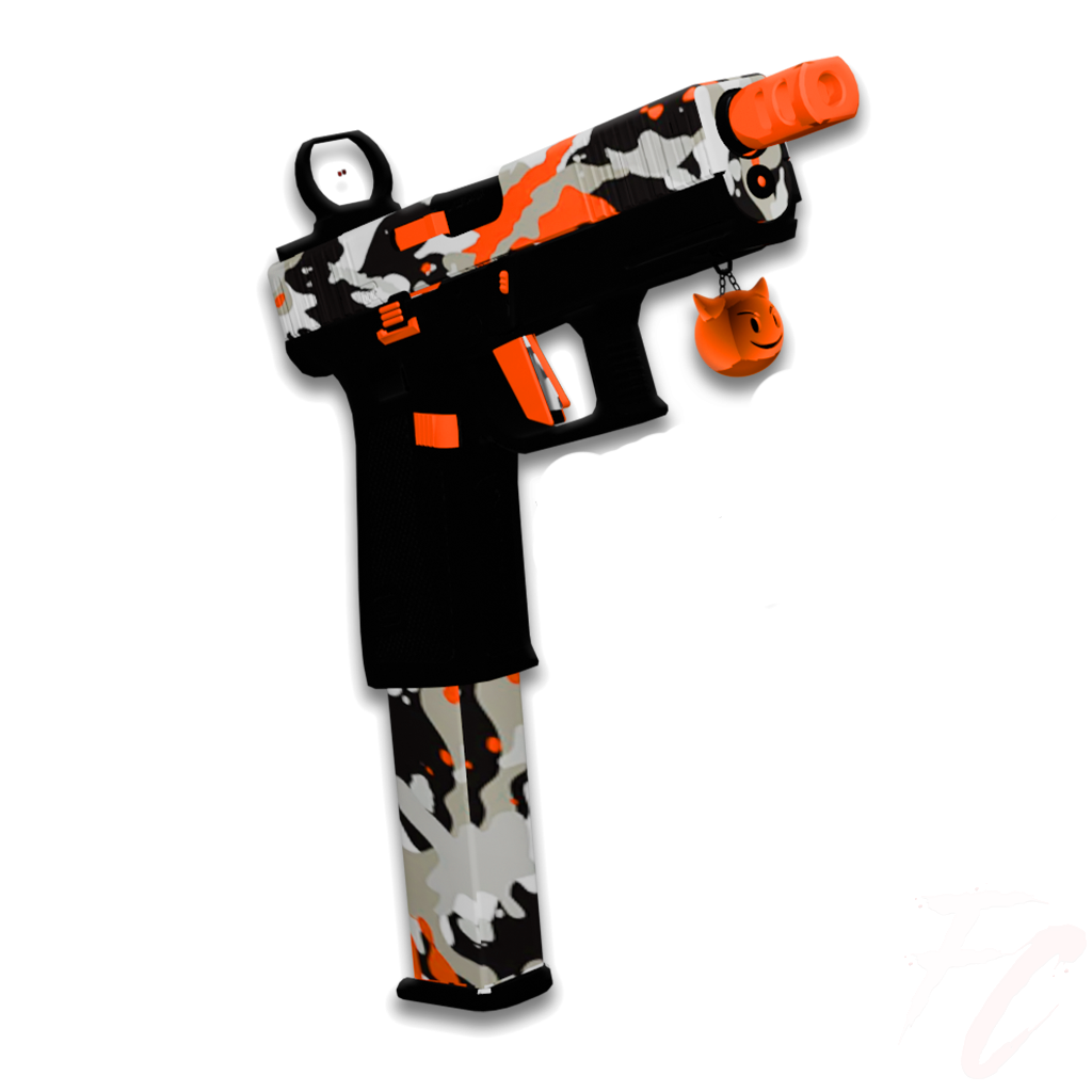 GW71 orange pistol camo