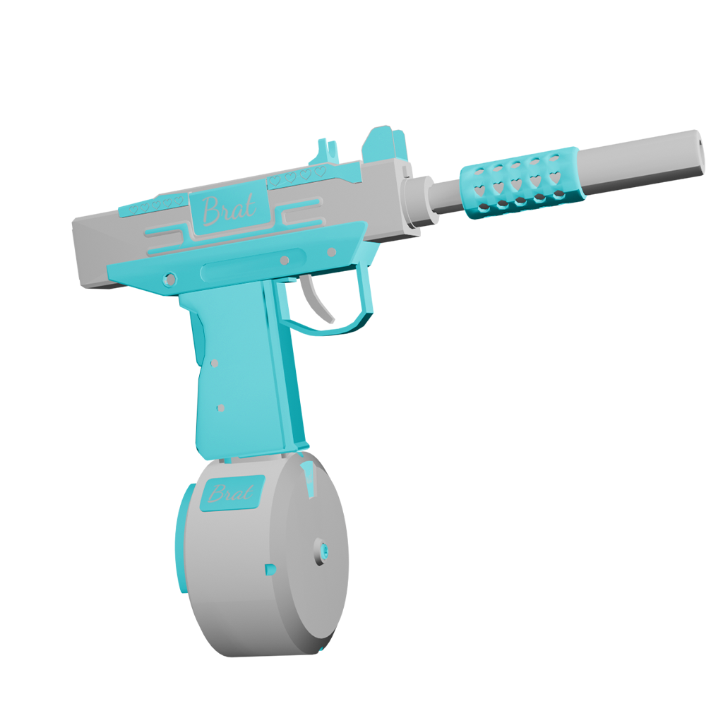 GW127 baby blue smg uzi