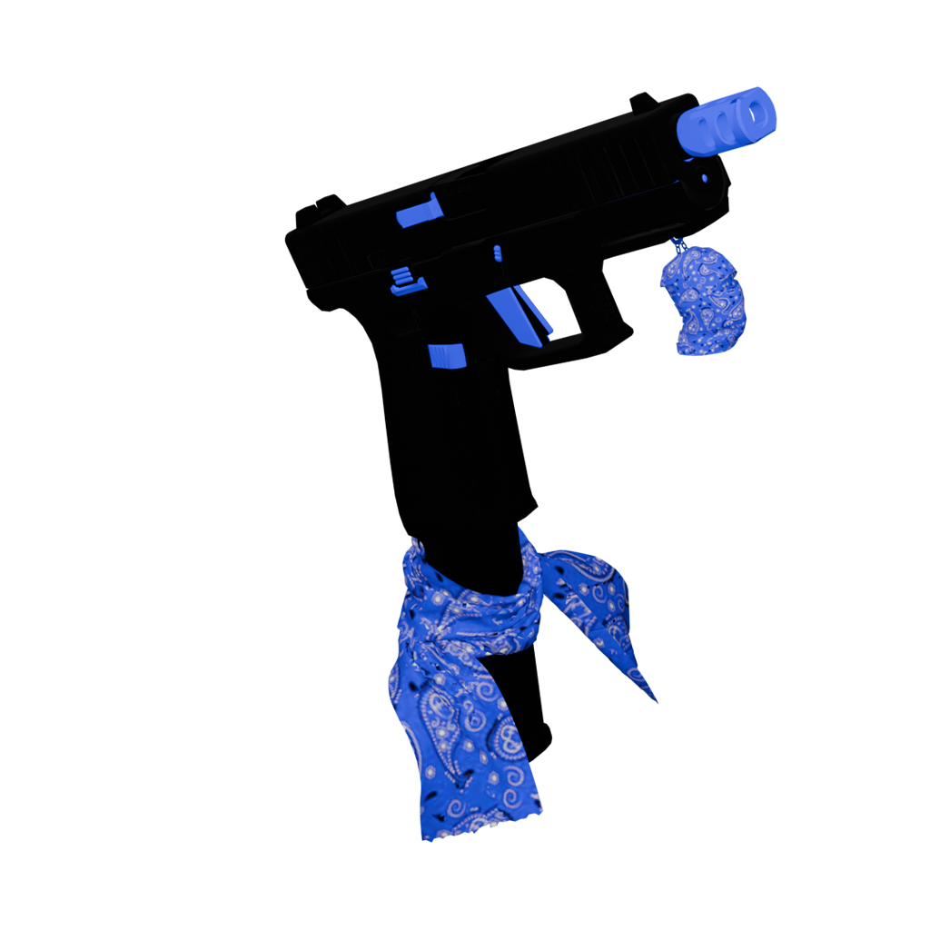 GW60 blue pistol flag