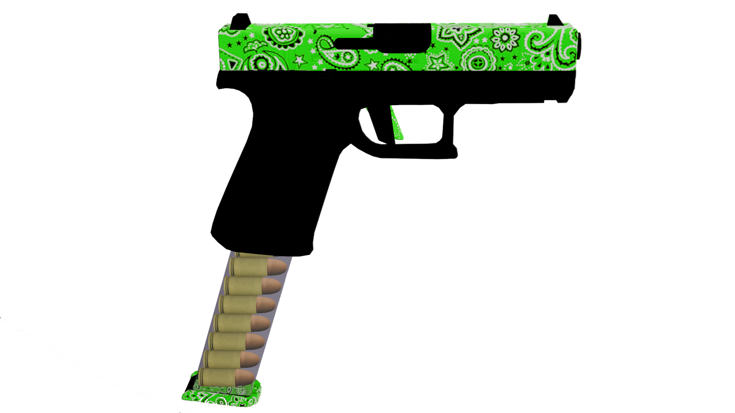 GW88 green pistol fancy clip