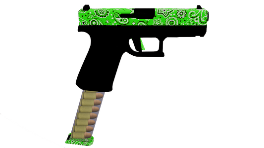 GW88 green pistol fancy clip