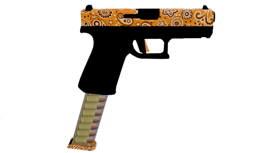 GW89 orange pistol fancy clip