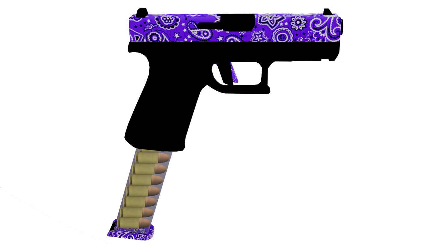 GW91 purple pistol fancy clip