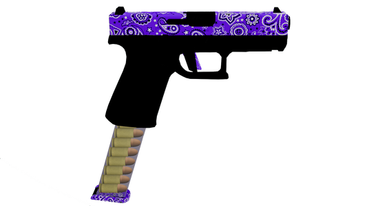 GW91 purple pistol fancy clip