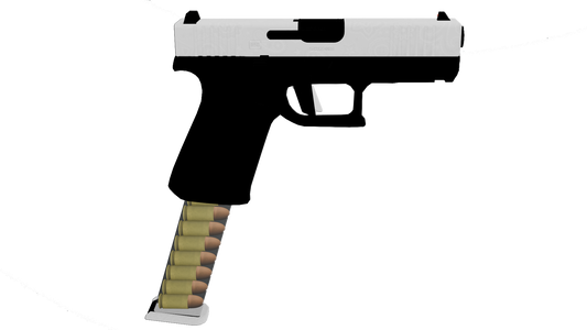 GW93 white pistol fancy clip