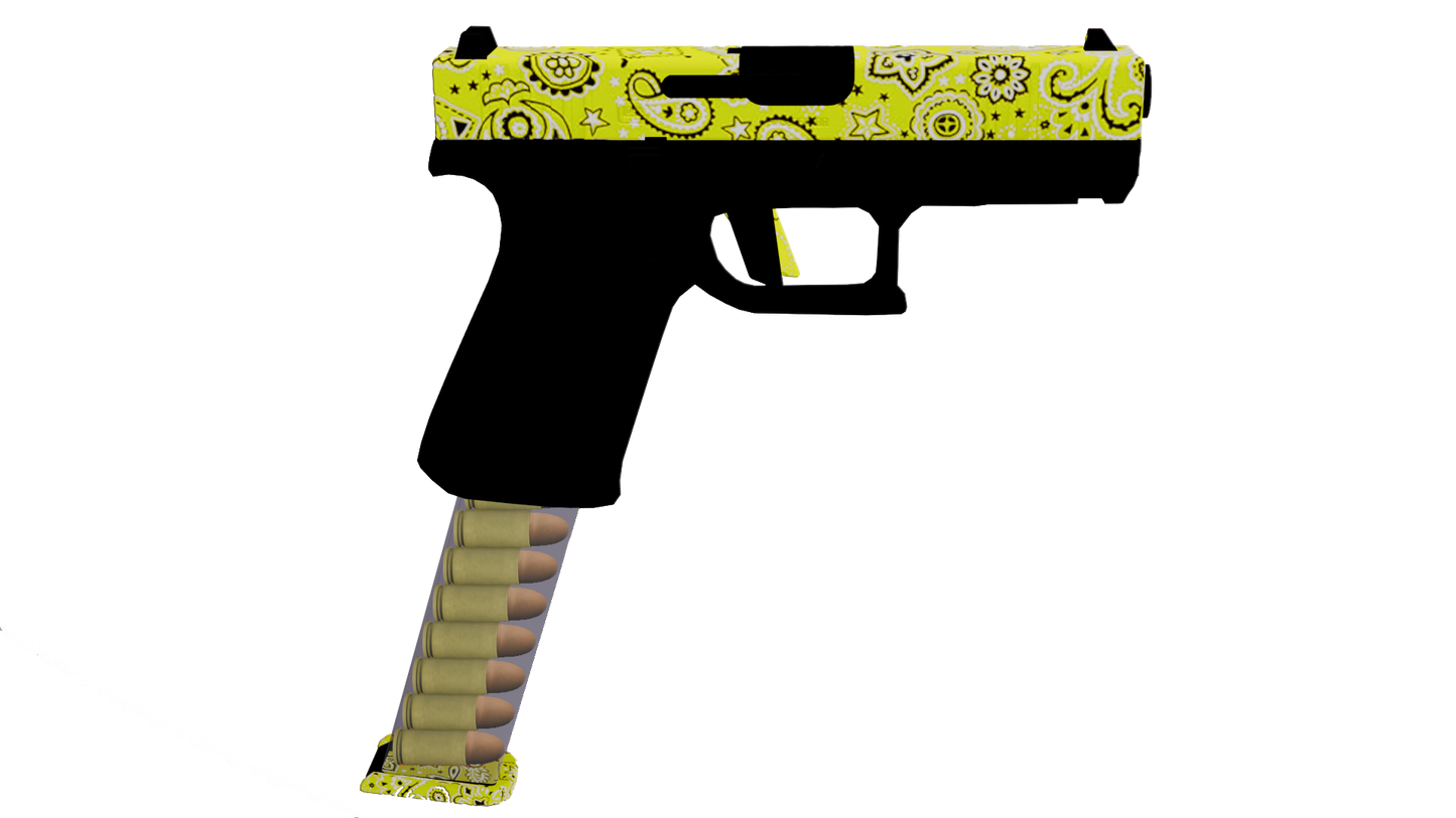 GW94 yellow pistol fancy clip