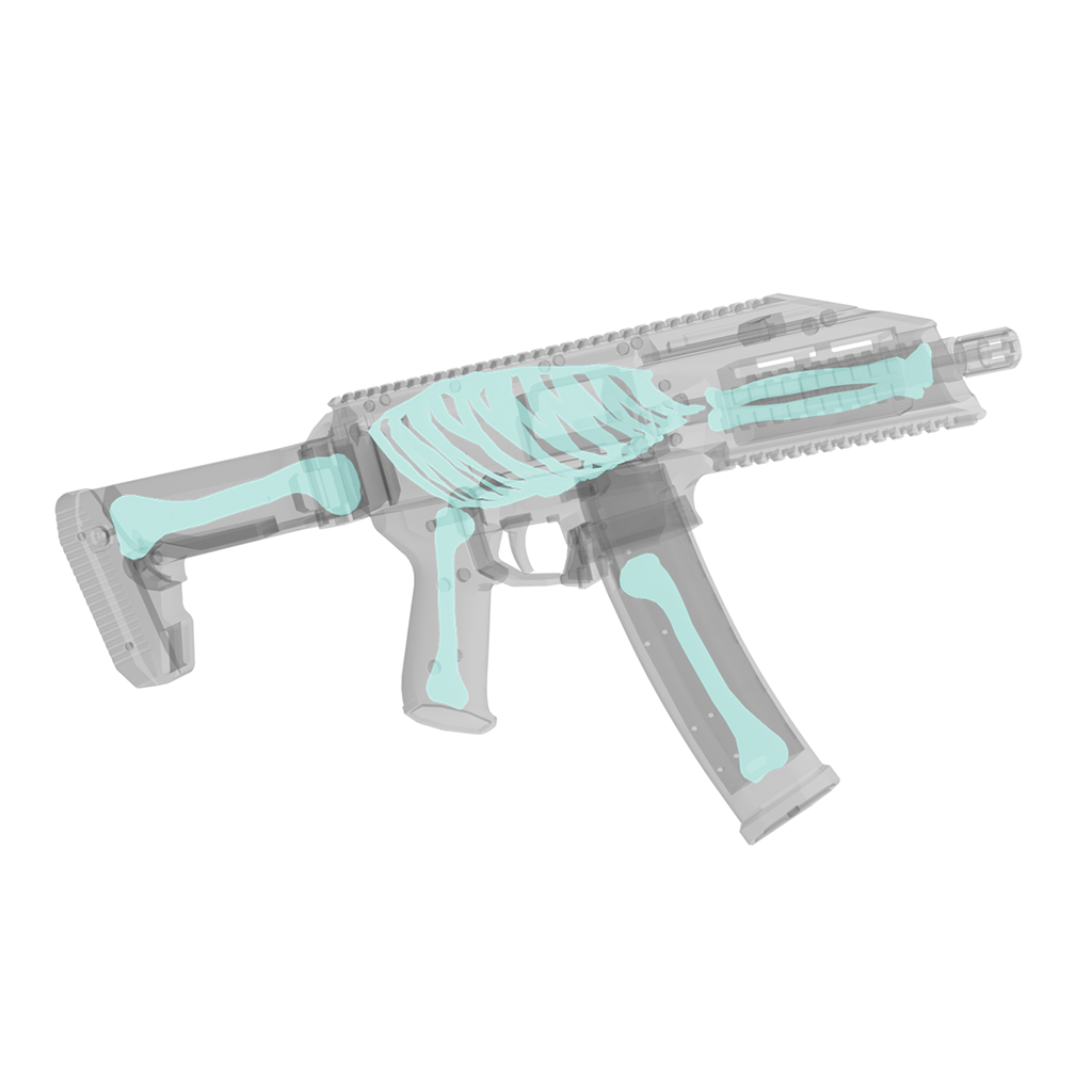 GW107 baby blue smg skelly