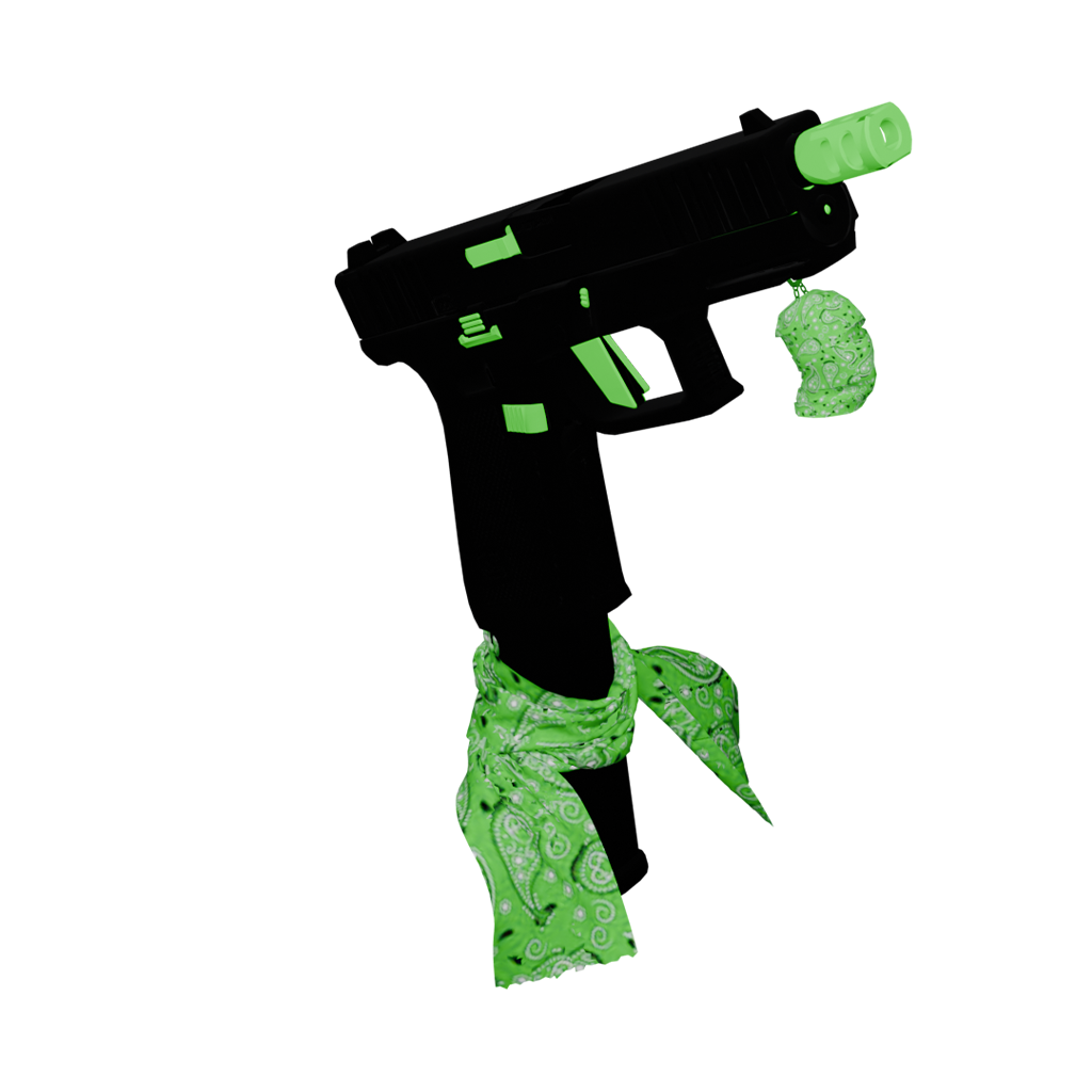 GW62 green pistol flag