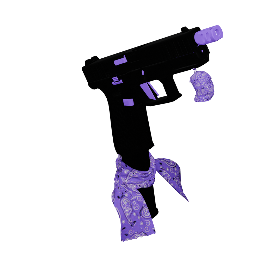 GW65 purple pistol flag