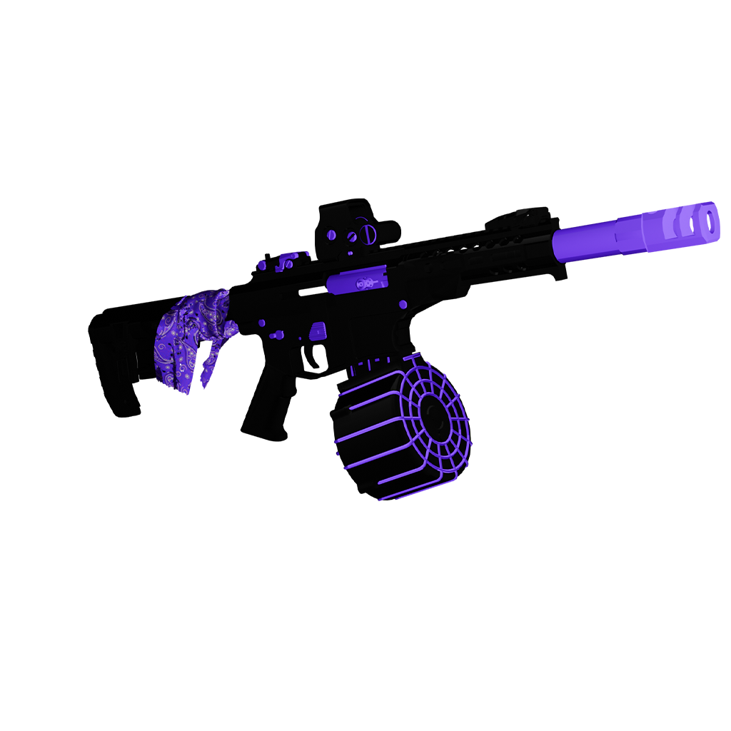 GW144 purple shotgun flag